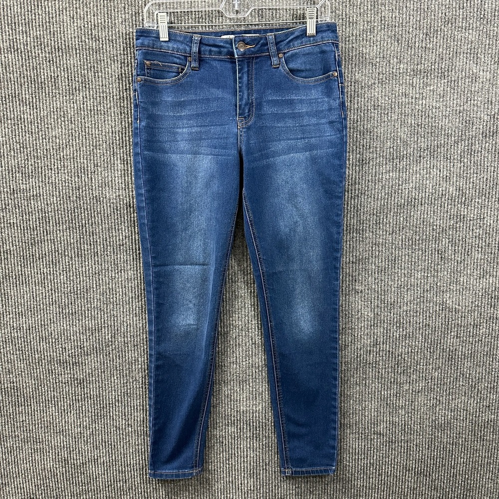 Love Indigo Womens Skinny Jeans Size 8 Blue‎ Denim Casual Stretch Mid Rise